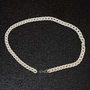 White plastic chain belt Y2K retro indie streetwear boho chic